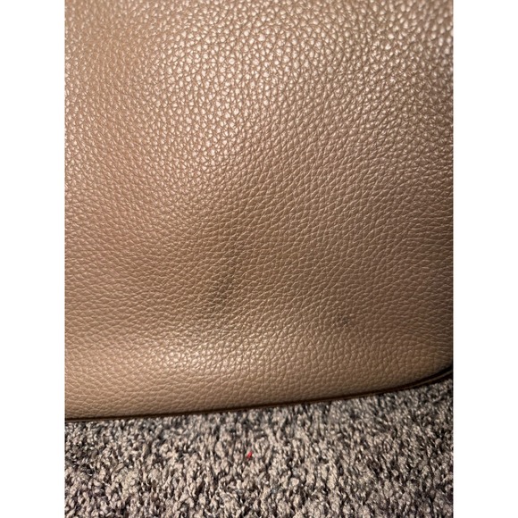 Coach Cary Shoulder Bag Dark Stone Pebble Leather CC437 Crossbody Hobo - Picture 11 of 15